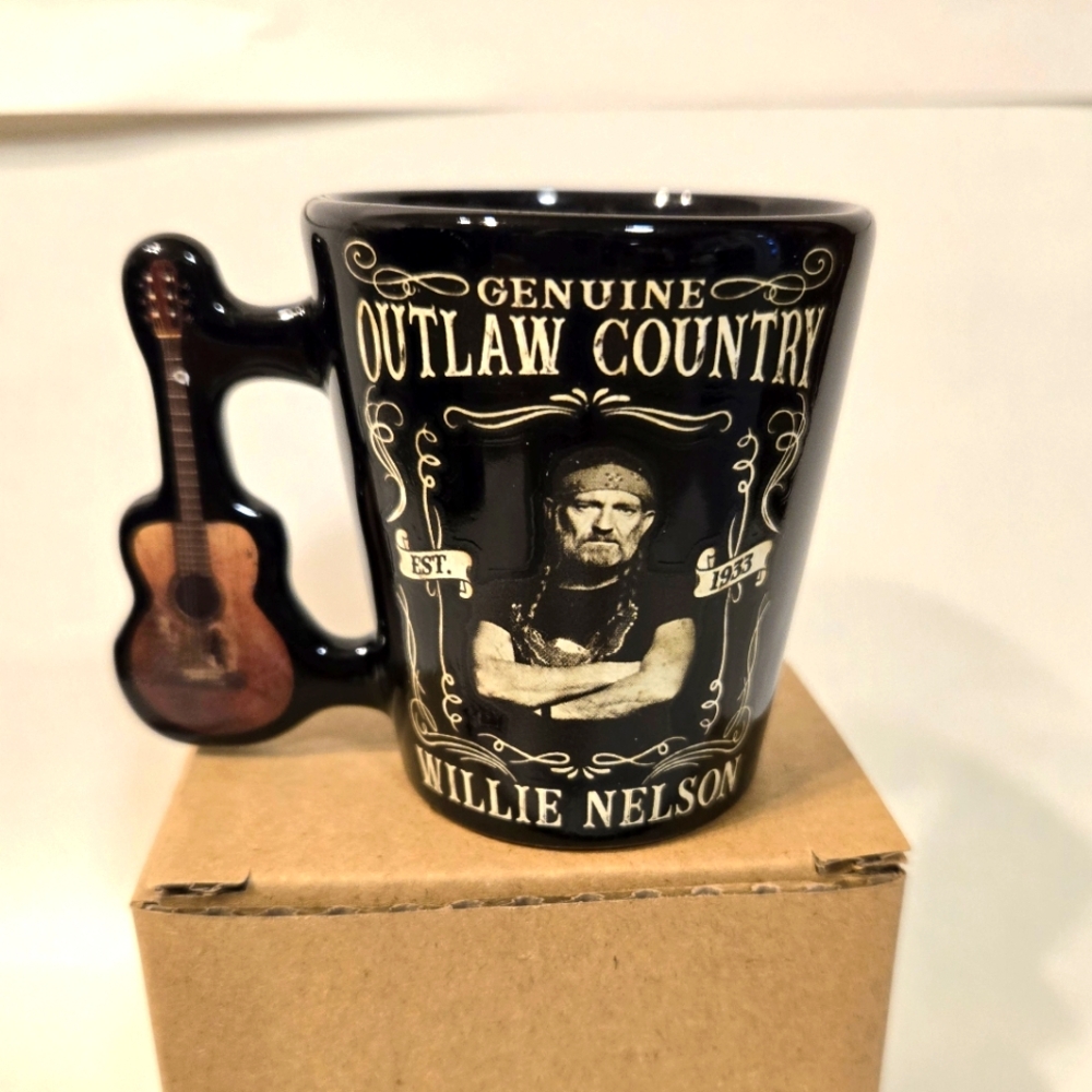 WILLIE NELSON Shot Glass - Genuine Outlaw Country